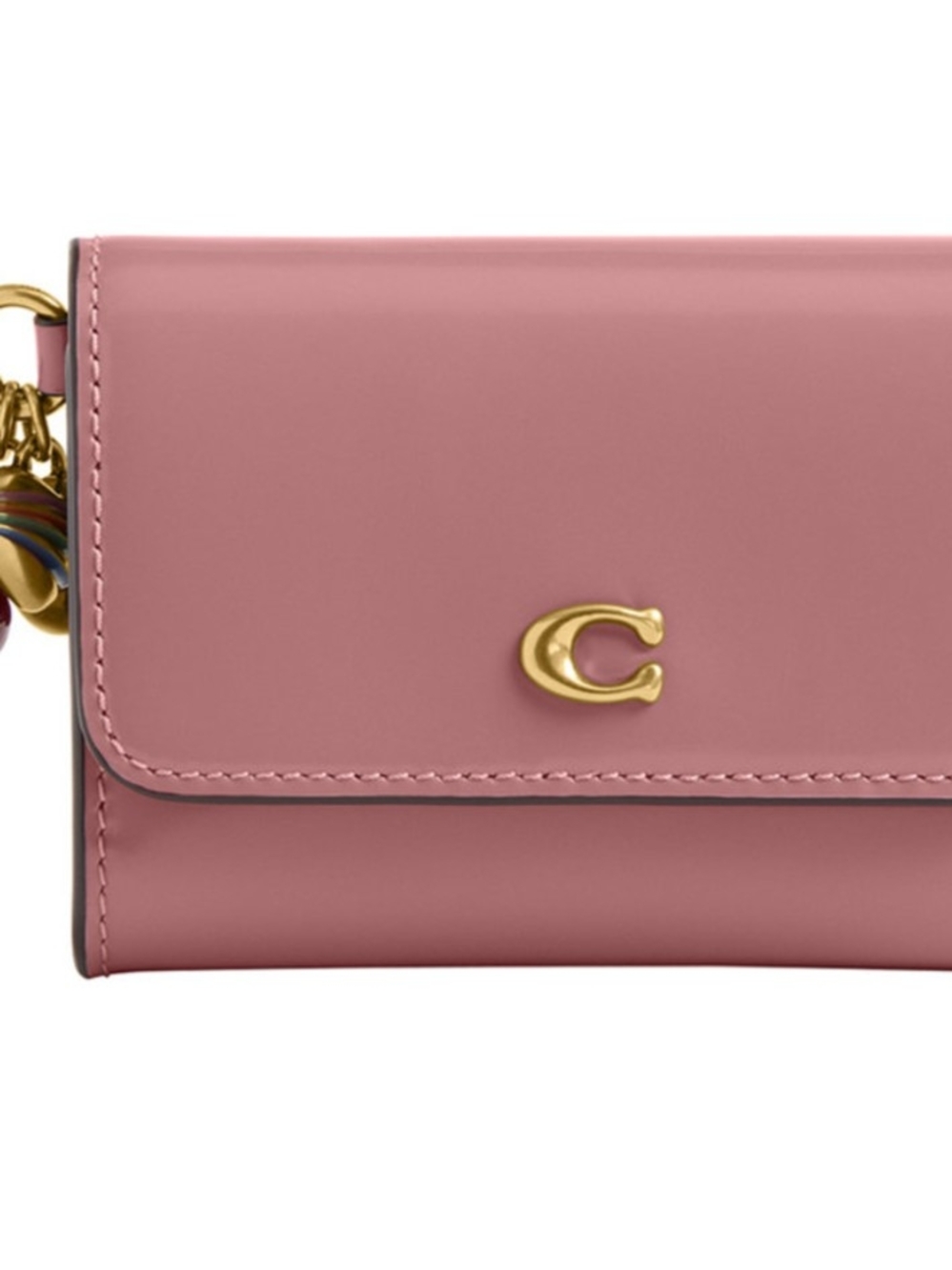 Coach Essential Flap Card Case with Charms